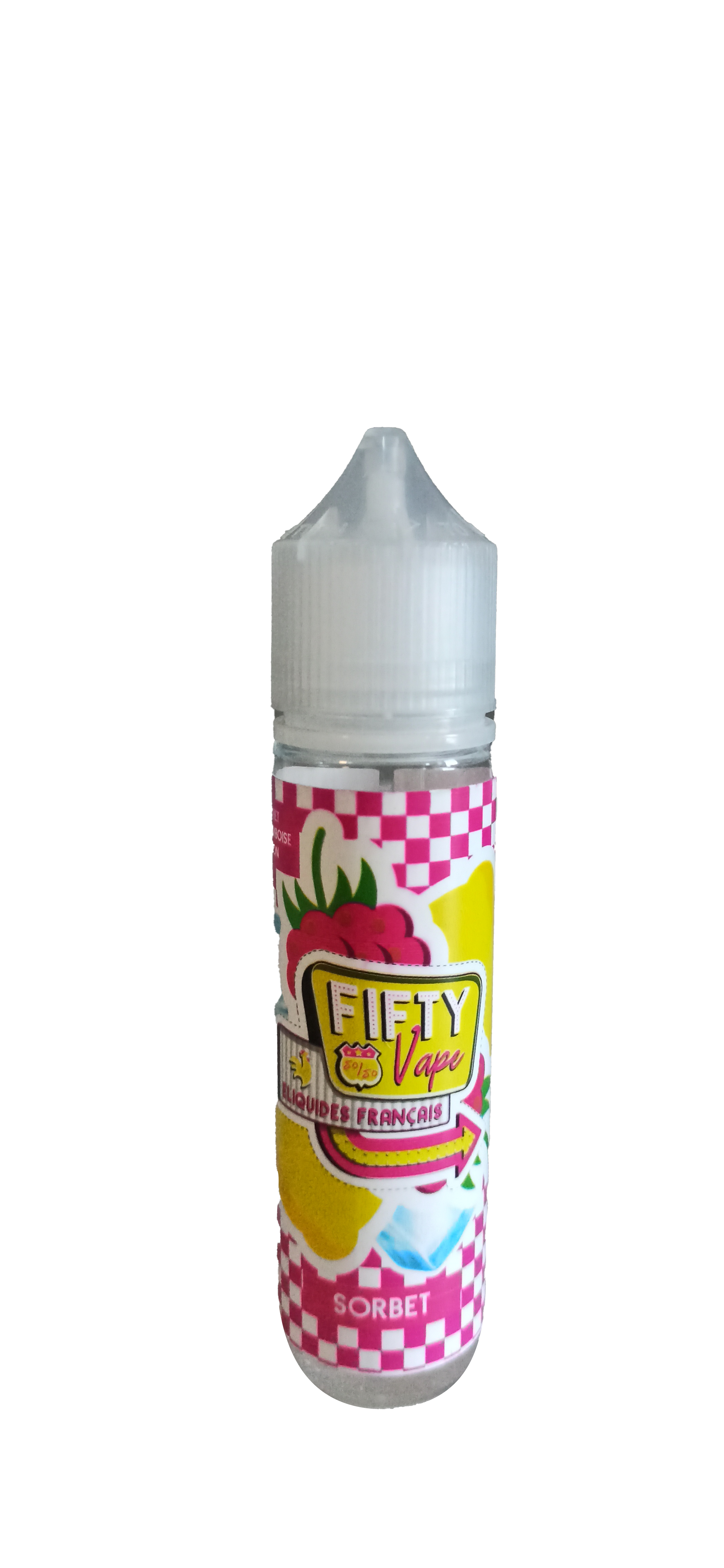 E-liquide Fifty Vape - Sorbet framboise citron (50ml)